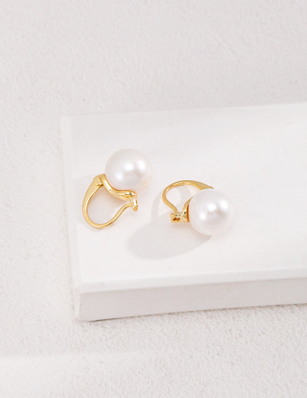 Gilded Opulence Pearl Earrings