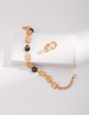 Tiger's Eye Silver Bracelet