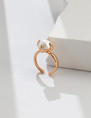 Casual Style Pearl Ring