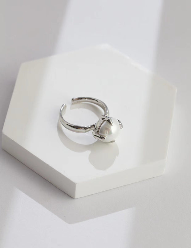 Casual Style Pearl Ring