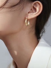 Golden Freeform Earring