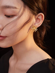 Golden Sunflower Earring